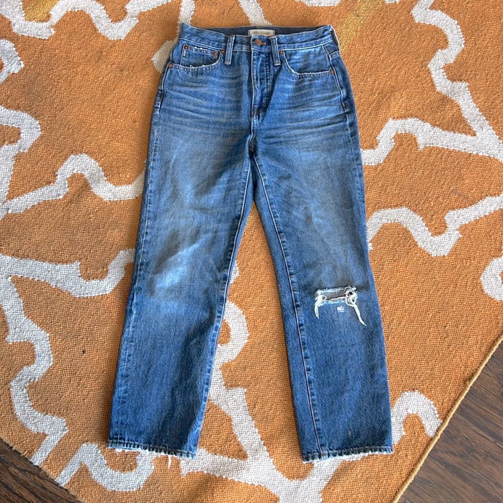 Madewell classic straight jeans size 25